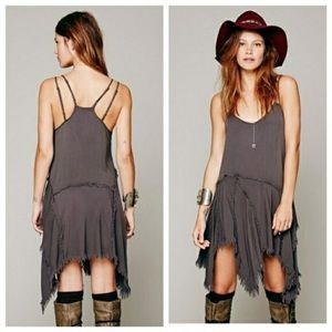 Free People Bohemian Frayed Dress